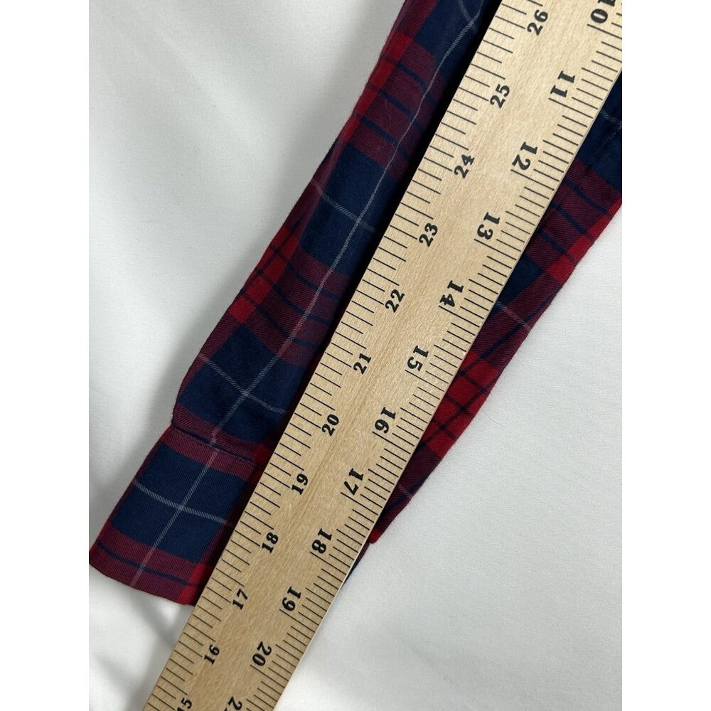 Madewell Red & Blue Oversized Boyshirt in Edina Plaid Cabincore Women's XS - Picture 6 of 9